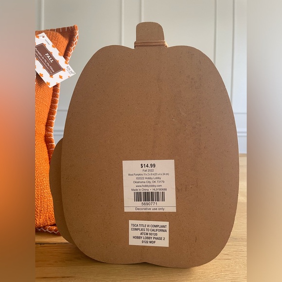 Wooden Pumpkin Decor - Picture 4 of 4